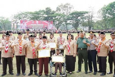 Upacara Peringatan Hari Pramuka ke 63 Tingkat Kota Lubuk Linggau Berlangsung Khidmat, Ini Pesan Pj Walikota