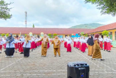 Guru dan Siswa SDN 25 Lubuk Linggau Antusias Senam Anak Indonesia Hebat 