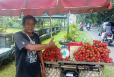 Musim Rambutan Membawa Berkah untuk Penjual Buah di Musi Rawas