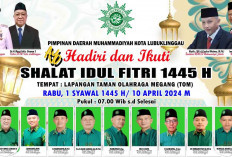 Muhammadiyah Lubuklinggau Idul Fitri 1 Syawal 1445 H Shalat Id di TOM, Berikut Khatib dan Imam