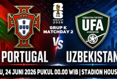Ronaldo Bangkit?, Prediksi Portugal vs Uzbekistan, Piala Dunia 2026, Grup K, Matchday 2, Live di Mana?