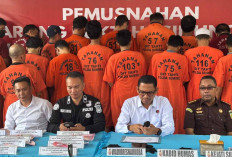 Selamatkan 62.000 Jiwa, Polda Sumsel Amankan 49 Tersangka, dan Musnahkan Obat Keras Etomidate, Ganja dan Sabu