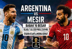 Sama-sama Rentan, Prediksi Argentina vs Mesir, Piala Dunia 2026, Babak 16 Besar, Live TVRI