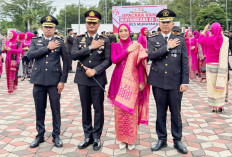 Kalapas Kelas III Sarolangun Rawas Hadiri Upacara HUT Bhayangkara ke-79 Wujud Sinergitas