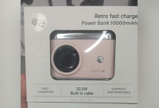 Shuji Retro Fast Charging Power Bank 10.000 mAh, Gaya Unik Daya Tahan Maksimal