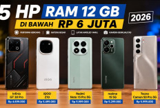 5 HP RAM 12 GB Murah di Bawah Rp 6 Juta 2026, Spek Gahar Harga Bersahabat