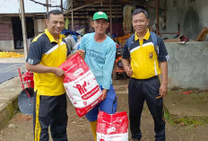 Serahkan Bibit Jagung, Polres Lubuk Linggau Dukung Program Ketahanan Pangan Nasional