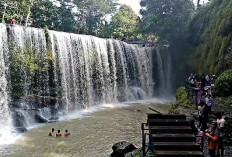 Objek Wisata Air Terjun Temam Kota Lubuklinggau, Mulai Ramai di Kunjungi Wisatawan
