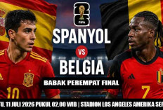 Mampukah The Red Devils Bobol Gawang La Roja?, Prediksi Spanyol vs Belgia, Piala Dunia 2026, Perempat Final