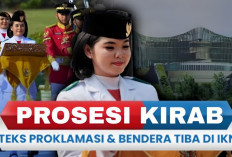 Kirab Bendera Merah Putih dan Naskah Proklamasi dari Monas Ke IKN Hari Sabtu 10 Agustus 2024