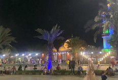 Alun Alun Merdeka Lubuk Linggau Ramai dikunjungi Malam Hari