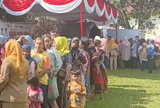 Dalam Waktu Singkat 5 Ton Beras SPHP Ludes Terjual saat GPM di Jayaloka Musi Rawas