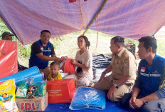 Tagana Dinsos Musi Rawas Bantu Keluarga Kelvin Febriansyah 