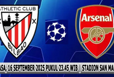 The Gunners Menang Lagi?, Prediksi Athletic Bilbao vs Arsenal, Liga Champion 2025/2026, Cek Link Live