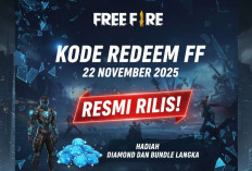 Kode Redeem FF 22 November 2025 Resmi Rilis! Hadiah Diamond dan Bundle Langka, Buruan Klaim