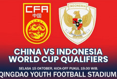 China vs Indonesia: Jadwal Siaran Langsung di TV Apa? Kualifikasi Piala Dunia 2026, Matchday ke-4