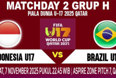 Rotasi Pemain?, Jadwal Indonesia U17 vs Brasil U17, Piala Dunia U17 2025, Matchday 2, Main Kapan?