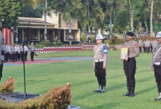 Tegakkan Disiplin, Polres Pagaralam Gelar Upacara PTDH terhadap Aipda Jhon Apriady