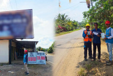 PLN UP3 Lubuklinggau Himbau Masyarakat Tidak Pasang Reklame dan Umbul-Umbul Dekat Jaringan Listrik