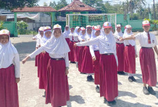 Sambut HUT RI ke-80, SDN 55 Lubuk Linggau Siap Ikuti Lomba Gerak Jalan Tingkat Pelajar SD 