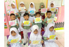 TK ABA 1 Lubuk Linggau Peringati Maulid Nabi dengan Cerita Sejarah dan Kolase Kaligrafi Islami