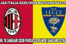 Prediksi AC Milan vs Lecce, Liga Italia 2025/2026, Matchday ke-21, Cek Link Live