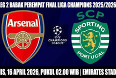 Asa Lolos The Gunners, Prediksi Arsenal vs Sporting CP, Liga Champions 2025/2026, Perempat Final, Leg 2