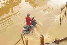 Jalur Alternatif Pali–Musi Rawas Rawan Terendam, Polisi Minta Pengendara Waspada