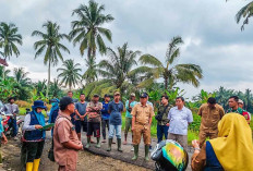 Petani Dua Desa Gotong Royong Lakukan Ronda Air di Saluran Irigasi D.I Air Satan