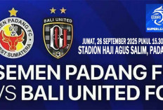 Liga Super 2025/2026: Prediksi Semen Padang vs Bali United, Pekan ke-7, Berikut Link Live Streaming