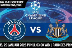Prediksi PSG vs Newcastle United, 29 Januari 2026, League Phase, Liga Champions 2025/2026, Matchday ke-8