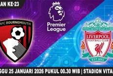 Prediksi Bournemouth vs Liverpool, Liga Inggris 2025/2026, Pekan ke-23, Live SCTV