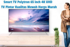 Smart TV Polytron 65 inch 4K UHD, TV Pintar Kualitas Mewah Harga Murah