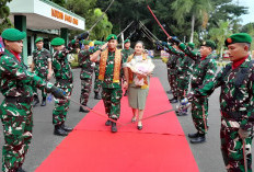 Kodim 0403/OKU Gelar Tradisi Penyambutan Dandim Baru Letkol Arh Yusuf Winarno dengan Nuansa Kekeluargaan