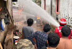 Kompor Menyala saat Memasak, Rumah Ludes Terbakar