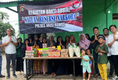 Satresnarkoba Polres Musi Rawas Salurkan Bansos 