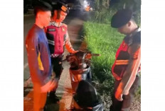 Motor Tanpa Nopol Ditinggal Pemiliknya saat Personil Sat Samapta Polres Lubuk Linggau Lakukan Patroli 