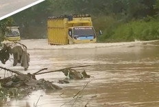 Jalan Penghubung PALI - Musi Rawas Sempat Terendam Banjir, Begini Update Kondisi Terkini