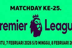 Liga Inggris 2025/2026: Matchday ke-25, 7-8 Februari 2026, Cek Daftar Big Match dan Link Live Streaming