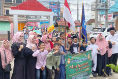 Murid SDN 38 Lubuk Linggau Pawai Sambut Ramadhan 