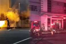Kantor Bupati Muara Enim Terbakar, Api Berasal dari Perangkat Lupa Dipadamkan   