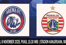 Prediksi Arema FC vs Persija Jakarta, Super League 2025/2026, 8 November 2025, Berikut Link Live Streaming