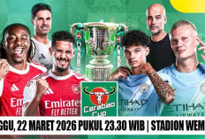 Duel Elite!, Final Carabao Cup 2025/2026, Prediksi Arsenal vs Manchester City, 22 Maret 2026, Live di Mana?