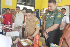 Bersama Bupati, Dandim 0406 Lubuk Linggau Meninjau Program Makan Bergizi Gratis di Muratara