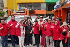 DPD PDIP Sumsel Sambut Tim Baguna DPP PDIP yang Menyalurkan Bantuan untuk Korban Banjir Sumatera 