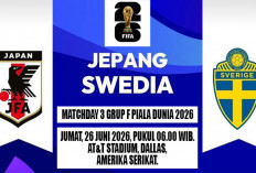 Kans Lolos Otomatis, Prediksi Jepang vs Swedia, Piala Dunia 2026, Grup F, Matchday 3, Cek Link Live TVRI