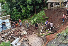  Rumah Warga Terbawah Tanah Longsor di Kelurahan Muara Beliti