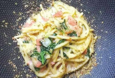 Spaghetti Smoked Beef Spinach Creamy: Bikinnya Gak Ribet, Rasanya Enak, Pas Disantap ketika Weekend!