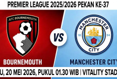 Hidup Mati The Citizens!, Prediksi Bournemouth vs Manchester City, Premier League 2025/2026, Pekan ke-37