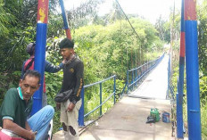 Diperbaiki Pakai Dana Kelurahan, 17 November Jembatan Gantung Taba Pingin Lubuk Linggau Sudah Bisa Dilintasi 